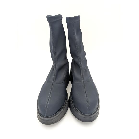 La Canadienne Knit Jared Platform Bootie Women's Black Size US11M EU42 - Picture 3 of 14